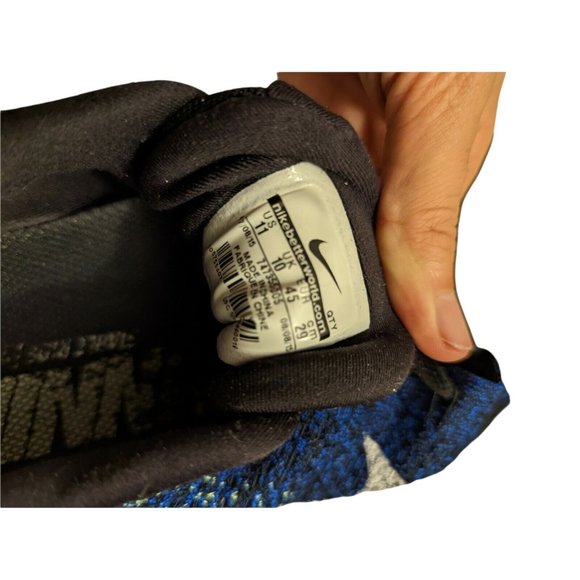 Nike Mens Lunarglide 7 747355-005 Black Blue Running Shoes Lace Up Size 11 - Picture 5 of 7